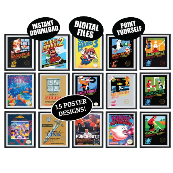 Retro Video Game Posters