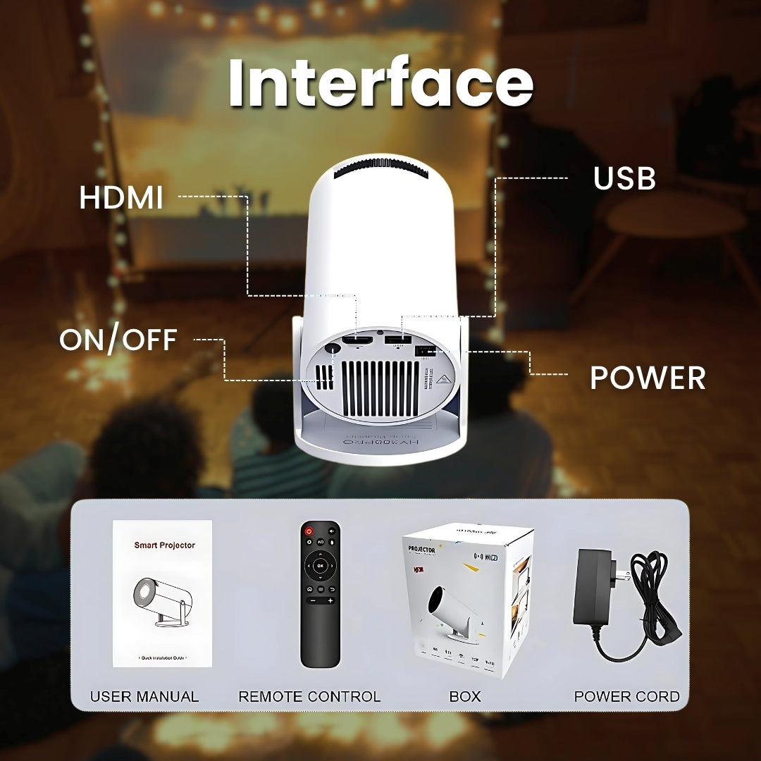 Beamix mini projector (2025 Upgraded Model)