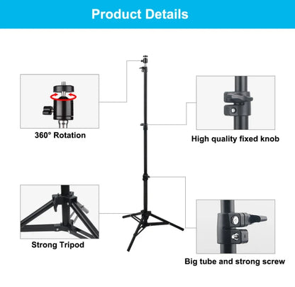 Beamix Travel Tripod Stand (Extendable 160cm)