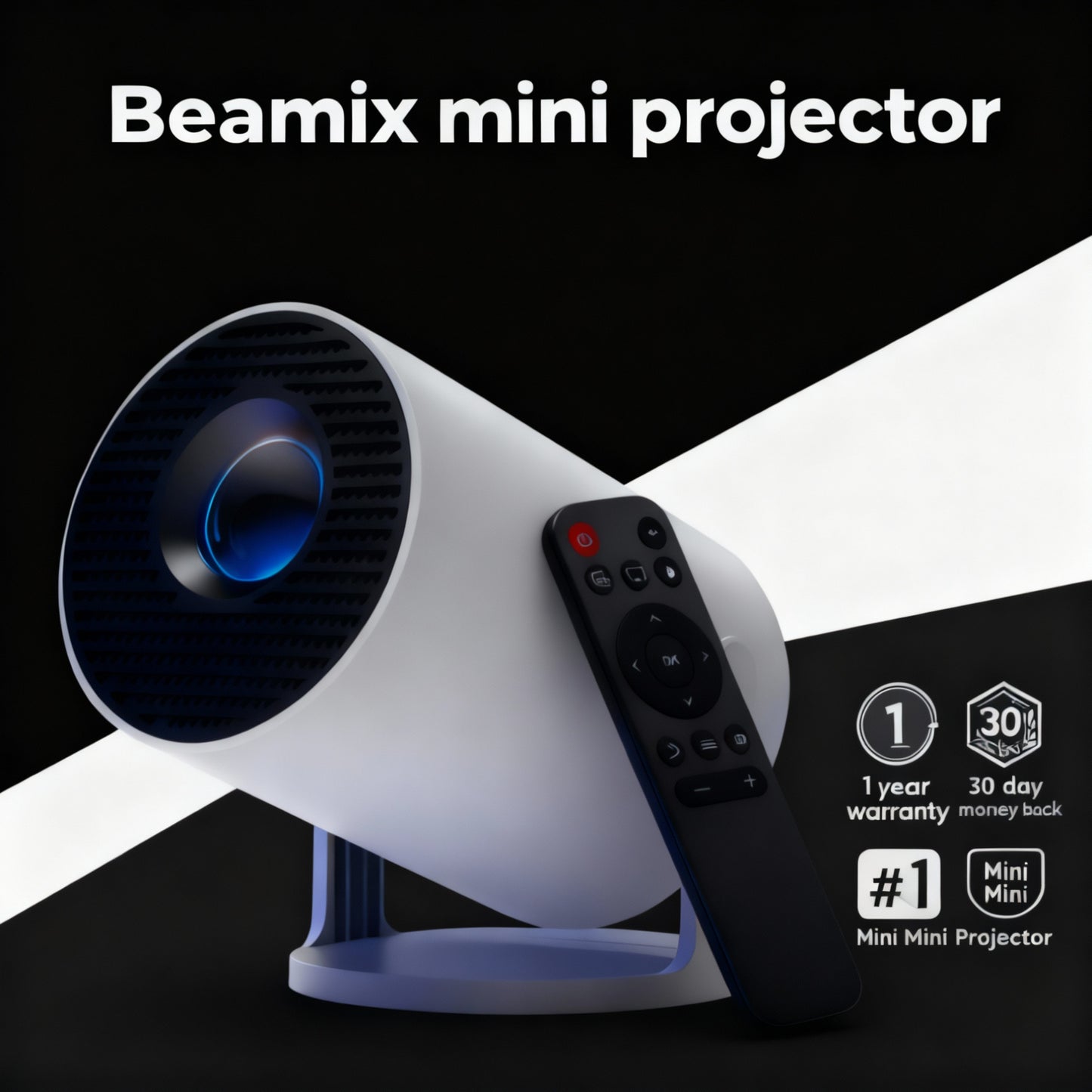 Beamix mini projector (2025 Upgraded Model)